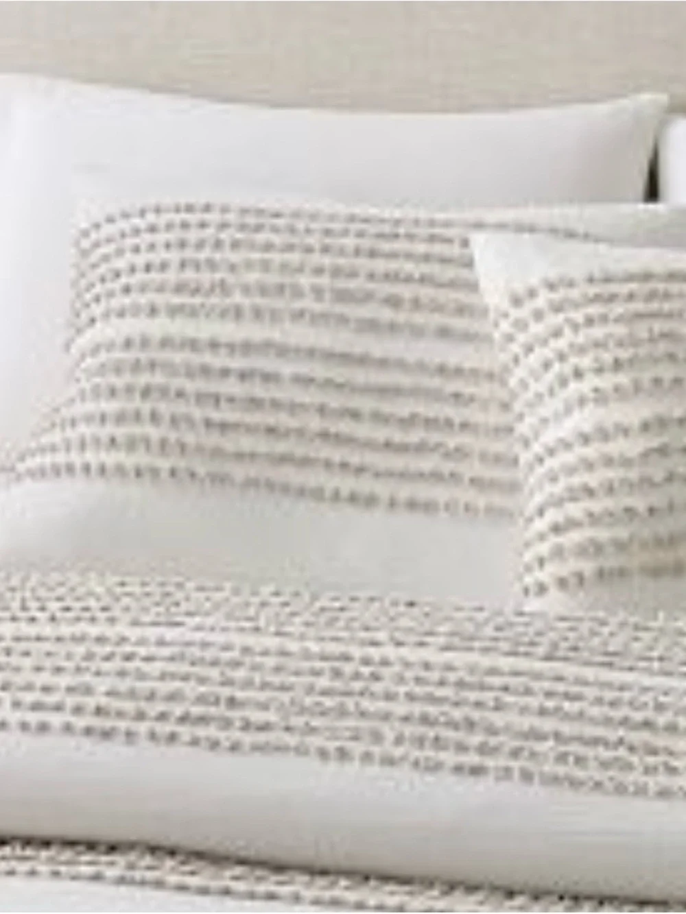 West Elm Candlewick Pom Pom Pillow Sham In King Size NEW Bedding Home Decor